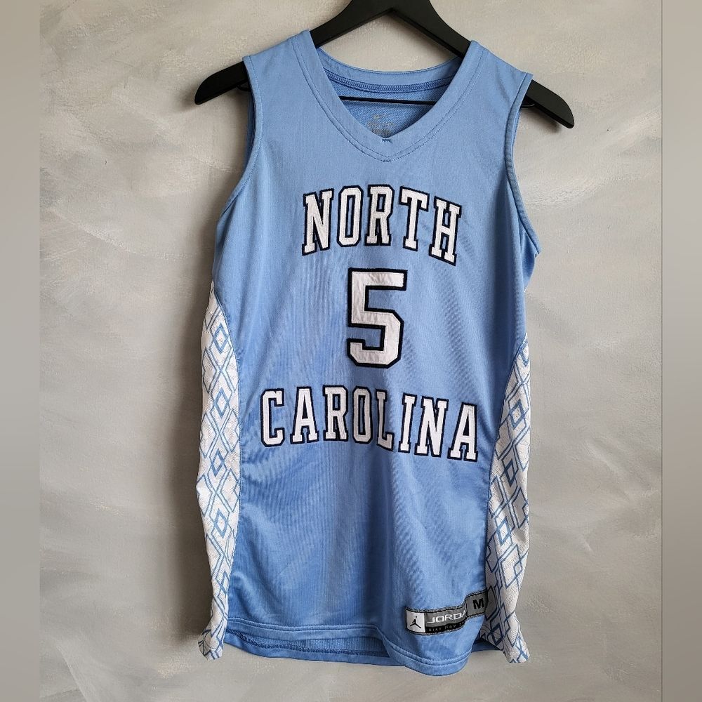 UNC North Carolina Tar Heels Jersey #5 Air Jordan Vtg NIKE Jersey sz M